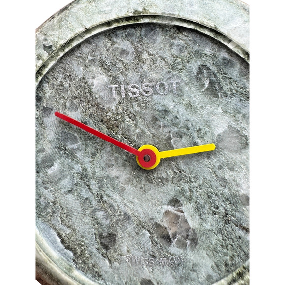 Vintage Tissot RockWatch Green Granite Stone Case Swiss Quartz Unisex Watch R150 main image 8
